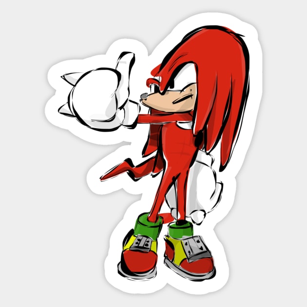 Knuckles Sticker by eddysims